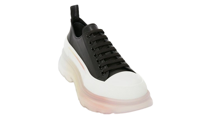 Lookbook (W) Alexander McQueen Tread Slick Low Top ''Nero Bianco'' 702042WHZ6E1599