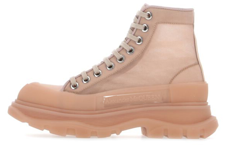 Buy (W) Alexander McQueen Tread Slick Mid Lace-Up Boot 'Pink' untuk Wanita 658082W4Q316833