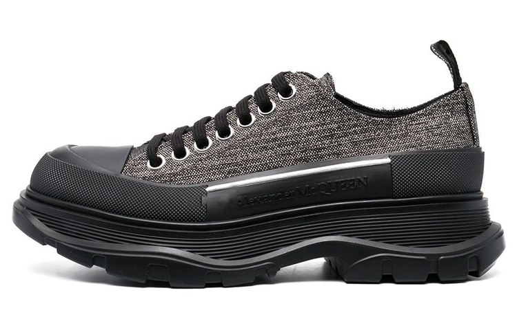 (Women) Alexander McQueen Tread Slick Sneakers 'Brown Black' 718376W4US28163