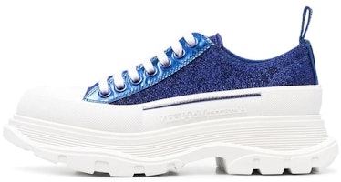 (Women) Alexander McQueen Tread Slick Sneakers 'Royal Blue White' 685707W4SG24521 (Women) Alexander McQueen Tread Slick Sneakers 'Royal Blue White' 685707W4SG24521