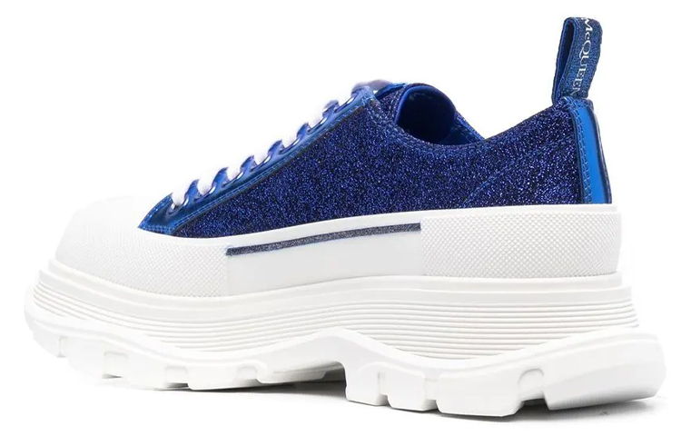 Lookbook (W) Alexander McQueen Tread Slick Sneakers 'Biru Diraja Putih' 685707W4SG24521