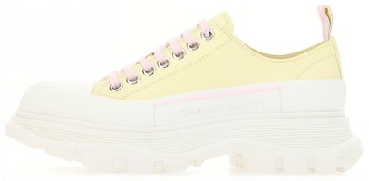 (Women) Alexander McQueen Tread Slick Sneakers 'Yellow White' 702042WHZ627157 (Women) Alexander McQueen Tread Slick Sneakers 'Yellow White' 702042WHZ627157