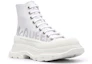Order (W) Sepatu Boot Tinggi Alexander McQueen Tread Slick 'White' 679529WIABD9071