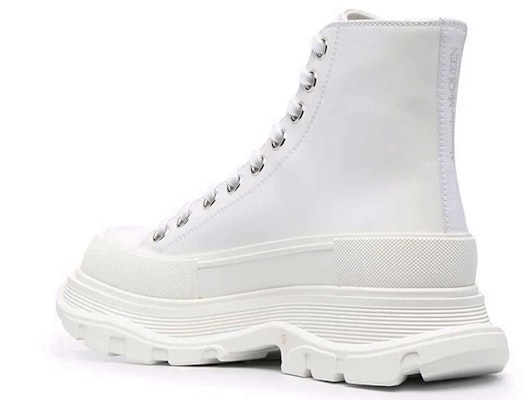 (Women) Alexander McQueen Tread Tread Slick High-Top Boots 'White' 679529WIABD9071 Lookbook (Women) Alexander McQueen Tread Tread Slick High-Top Boots 'White' 679529WIABD9071