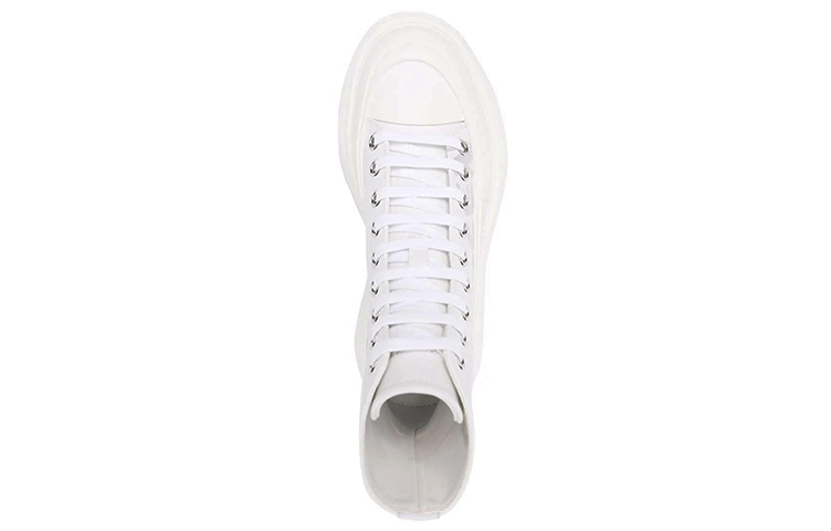 Shop (W) Sepatu Boot Tinggi Alexander McQueen Tread Slick 'White' 679529WIABD9071