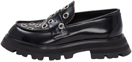 (Women) Alexander McQueen Wander 'Black Leather' 733044WIC651081 (Women) Alexander McQueen Wander 'Black Leather' 733044WIC651081