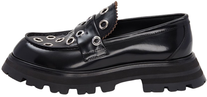 (Women) Alexander McQueen Wander 'Black Leather' 733044WIC651081 Buy (Women) Alexander McQueen Wander 'Black Leather' 733044WIC651081