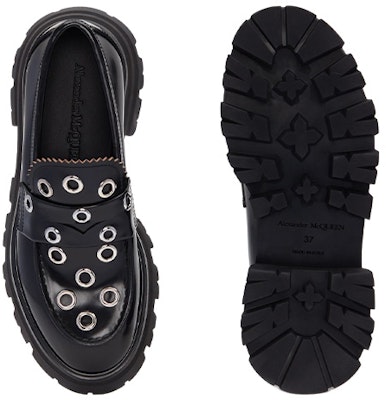 (Women) Alexander McQueen Wander 'Black Leather' 733044WIC651081 Shop (Women) Alexander McQueen Wander 'Black Leather' 733044WIC651081