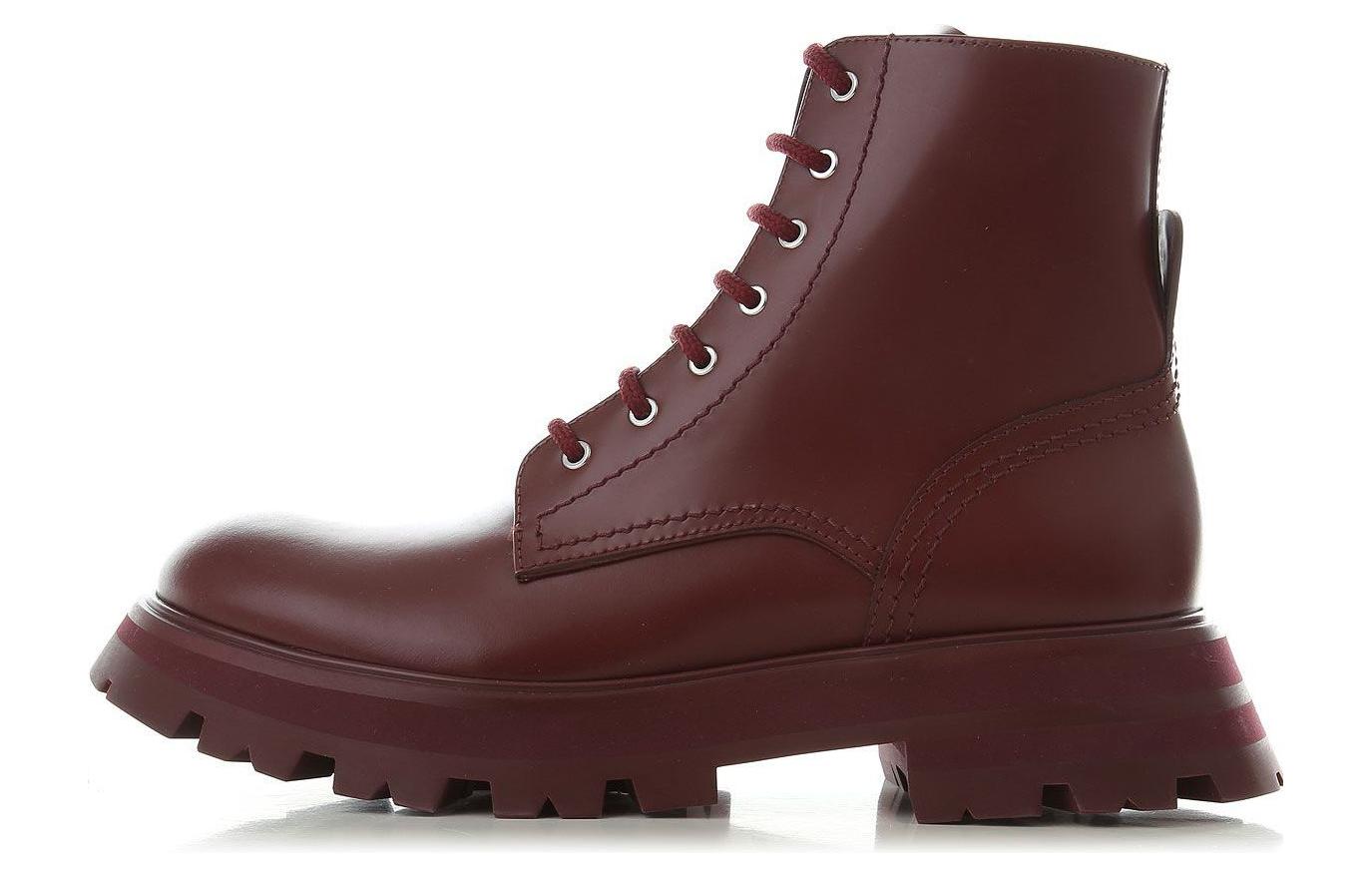 (Women) Alexander McQueen Wander 'Burgundy Leather' 657569WHZ8J6097