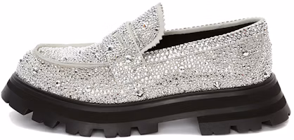 (Women) Alexander McQueen Wander Loafer 'New Ivory Crystal Embellished' 708063WIBY19359 (Women) Alexander McQueen Wander Loafer 'New Ivory Crystal Embellished' 708063WIBY19359