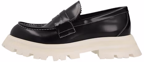(Women) Alexander McQueen Wander Black 'Leather Fashion Slip-On Platform' 708061WIC6K1075 (Women) Alexander McQueen Wander Black 'Leather Fashion Slip-On Platform' 708061WIC6K1075