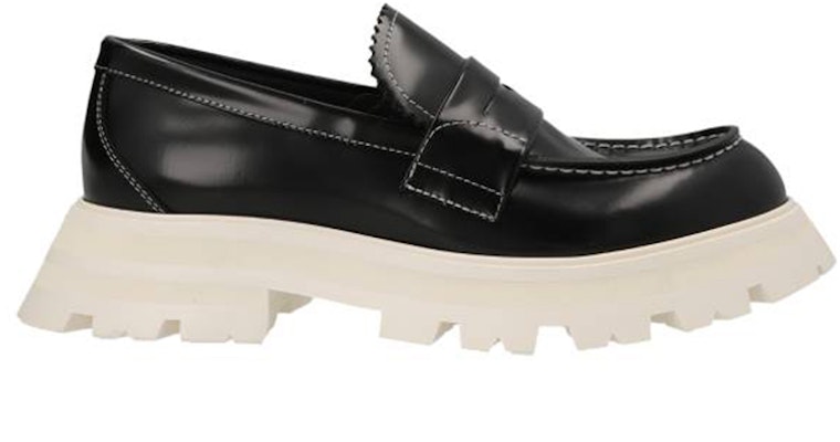 (Women) Alexander McQueen Wander Black 'Leather Fashion Slip-On Platform' 708061WIC6K1075 Order (Women) Alexander McQueen Wander Black 'Leather Fashion Slip-On Platform' 708061WIC6K1075