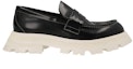 Order (W) Alexander McQueen Wander Hitam 'Slip-On Fesyen Kulit Bertapak Platform' 708061WIC6K1075