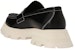 (W) Alexander McQueen Wander Hitam 'Slip-On Fesyen Kulit Bertapak Platform' 708061WIC6K1075