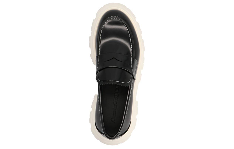 Shop (W) Alexander McQueen Wander Nero ''Slip-On Platform Moda in Pelle'' 708061WIC6K1075