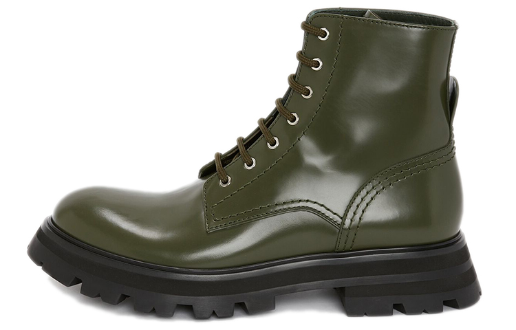 (Women) Alexander McQueen Wander Boot 'Khaki Green' 657569WHZ803230