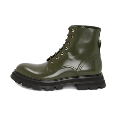 (W) Alexander McQueen Wander Boot 'Khaki Green'