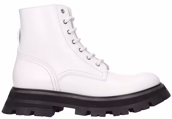 (W) アレキサンダー・マックイーン ワンダブーツ 白黒 657569WHZ809358 Buy (W) アレキサンダー・マックイーン ワンダブーツ 白黒 657569WHZ809358