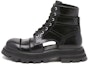Buy (W) Alexander McQueen Wander Boots 'Strap Fesyen Kulit Hitam' 755644WIDU01000