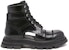 (W) Alexander McQueen Wander Boots 'Strap Fesyen Kulit Hitam' 755644WIDU01000
