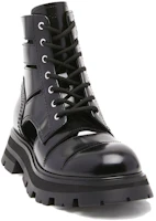 Lookbook (W) Alexander McQueen Wander Laarzen ''Zwart Leren Modeband'' 755644WIDU01000