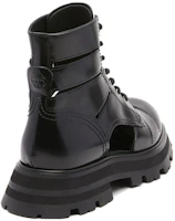 Shop (W) Alexander McQueen Wander Laarzen ''Zwart Leren Modeband'' 755644WIDU01000
