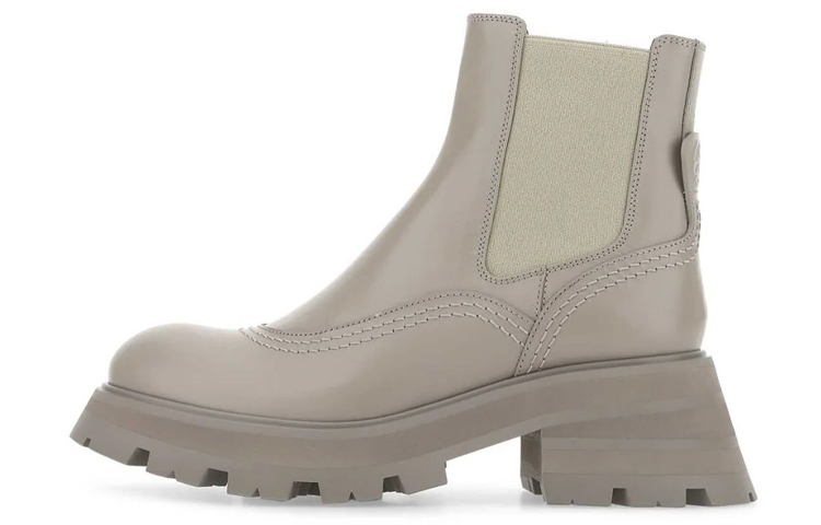 (Women) Alexander McQueen Wander Boots 'Leather Stone' 708060WIC6B2104