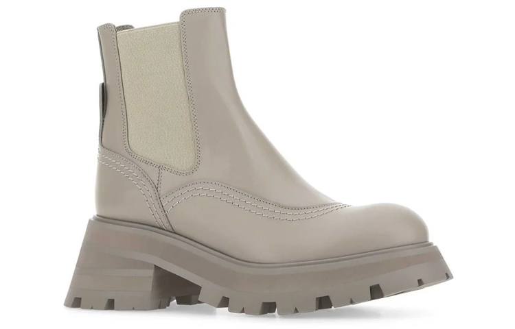 Lookbook (W) 亚历山大·麦昆 Wander 靴子 '牛皮石色' 708060WIC6B2104