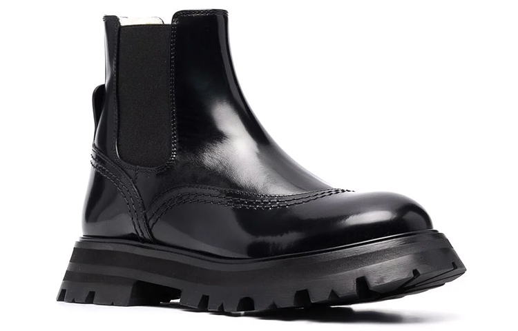 Order (W) Botas Alexander McQueen Wander Chelsea Tobilleras 'Negro Natural' 676742-WHZ8L-1443