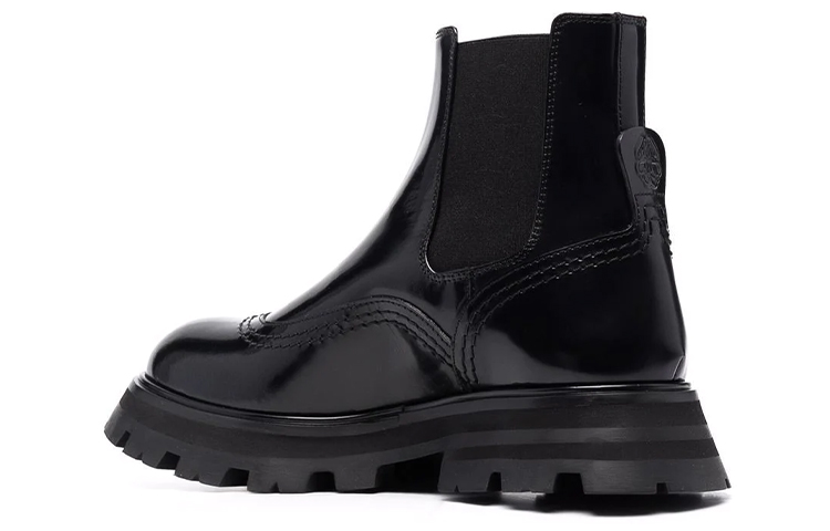 Lookbook (W) Botas Alexander McQueen Wander Chelsea Tobilleras 'Negro Natural' 676742-WHZ8L-1443