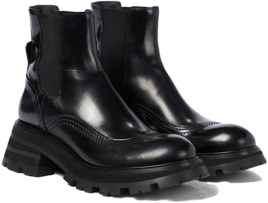 (Women) Alexander McQueen Wander Chelsea Boot 2020 'Black' 666367-WHZ84-1000 Lookbook (Women) Alexander McQueen Wander Chelsea Boot 2020 'Black' 666367-WHZ84-1000