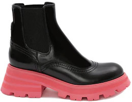 Order (W) Bottes Chelsea Alexander McQueen Wander ''Noir Rose'' 666368-WHZ8C-1486