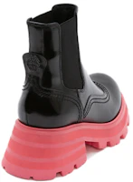 Shop (W) Bottes Chelsea Alexander McQueen Wander ''Noir Rose'' 666368-WHZ8C-1486