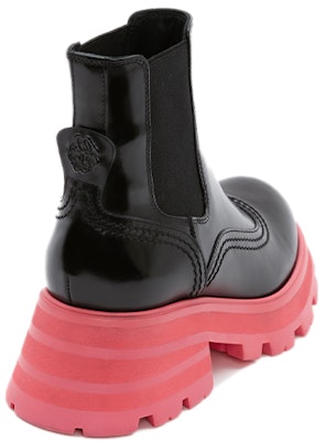 (Women) Alexander McQueen Wander Chelsea Boot 'Black Pink' 666368-WHZ8C-1486 Shop (Women) Alexander McQueen Wander Chelsea Boot 'Black Pink' 666368-WHZ8C-1486