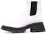 (W) Alexander McQueen Wander Chelsea Boot 'New Ivory Black' Hitam Gading Baru 666368WHZ849360