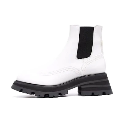 (W) Alexander McQueen Wander Chelsea Boot 'New Ivory Black'