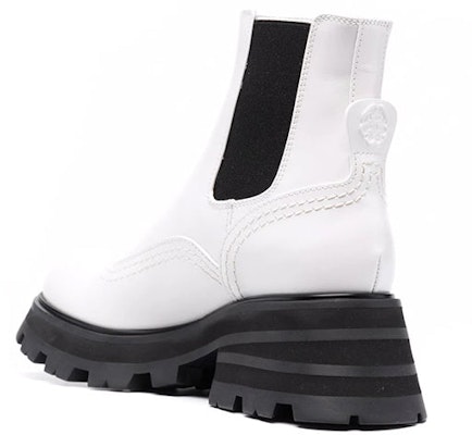 (Women) Alexander McQueen Wander Chelsea Boot 'New Ivory Black' 666368WHZ849360 Lookbook (Women) Alexander McQueen Wander Chelsea Boot 'New Ivory Black' 666368WHZ849360