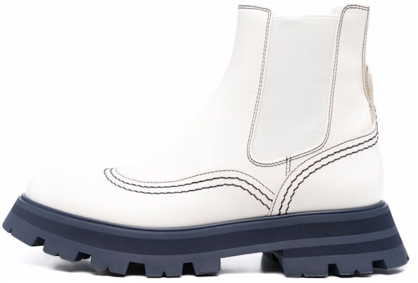 (Women) Alexander McQueen Wander Chelsea Boot 'White Navy' 686283WHZ8R9295 Buy (Women) Alexander McQueen Wander Chelsea Boot 'White Navy' 686283WHZ8R9295