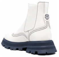 Lookbook (W) Alexander McQueen Wander Chelsea Boot ''Wit Navy'' 686283WHZ8R9295