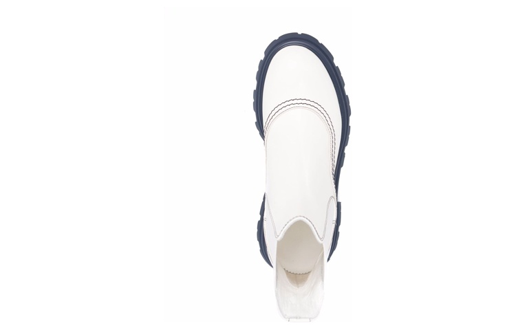 Shop (W) 알렉산더 맥퀸 원더 첼시 부츠 '화이트 네이비' 686283WHZ8R9295