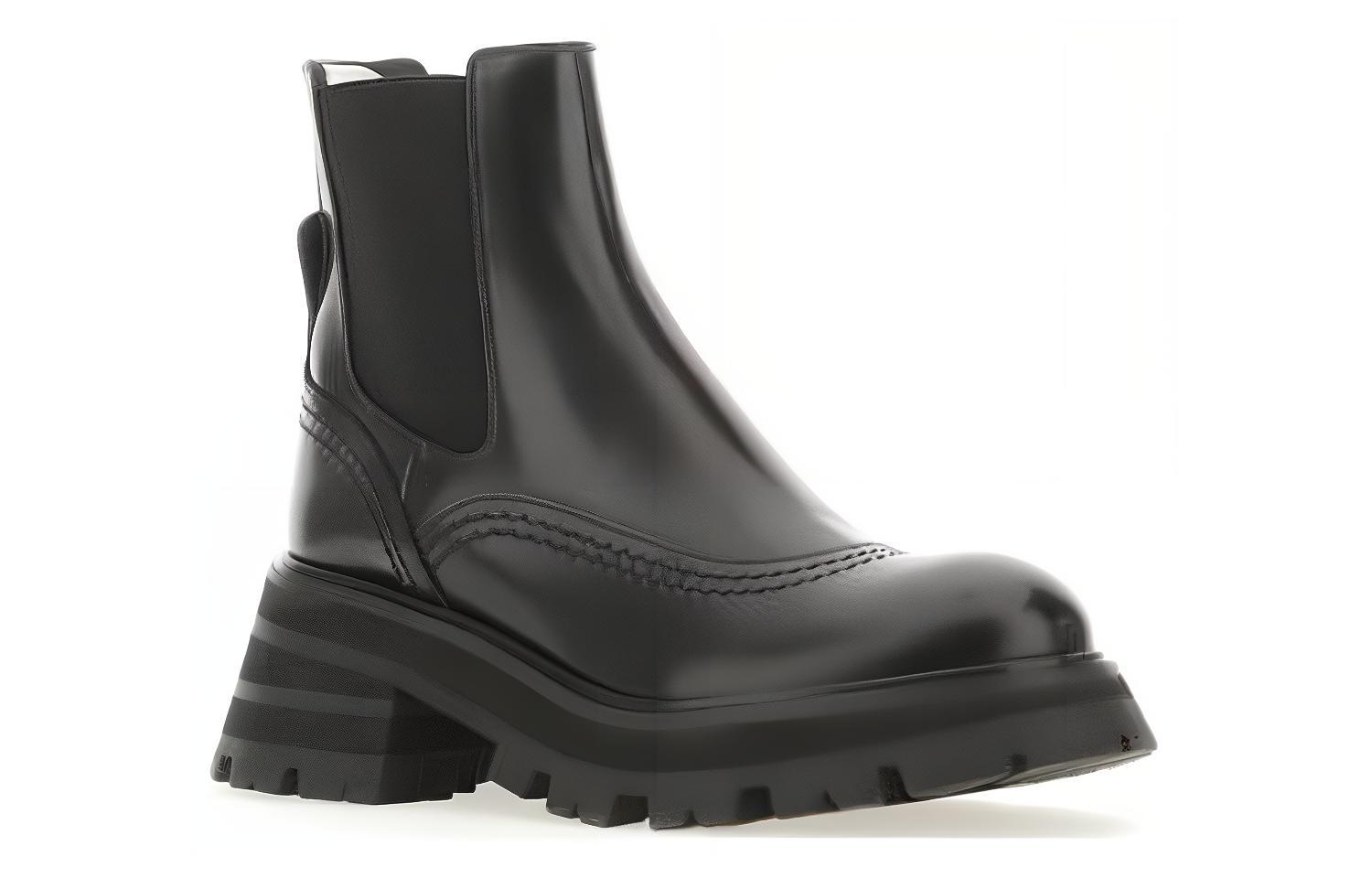 Lookbook (W) 亚历山大麦昆Wander切尔西靴‘黑色’ 737213WHZ841000