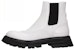 (W) Boot Chelsea Alexander McQueen Wander 'Putih Hitam' 666367WHZ849360