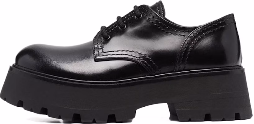 (Women) Alexander McQueen Lace-Up Derby 'Black' 700079WIC611000 Buy (Women) Alexander McQueen Lace-Up Derby 'Black' 700079WIC611000
