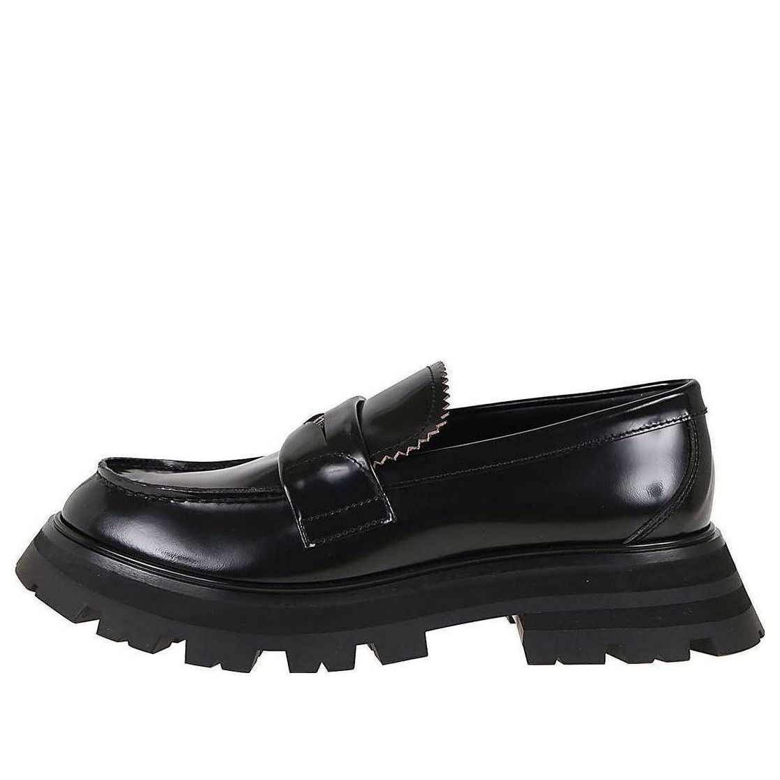 (Women) Alexander McQueen Wander Leather Loafers 'Core Black' 685690WHZ851081