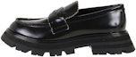 Buy (W) Alexander McQueen Wander Kasut Kulit Loafers 'Hitam Teras' 685690WHZ851081