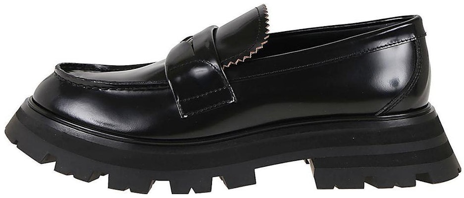 (W) Alexander McQueen Wander Kasut Kulit Loafers 'Hitam Teras' 685690WHZ851081 Buy (W) Alexander McQueen Wander Kasut Kulit Loafers 'Hitam Teras' 685690WHZ851081