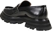Shop (W) Alexander McQueen Wander Kasut Kulit Loafers 'Hitam Teras' 685690WHZ851081