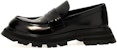 (W) Alexander McQueen Wander Loafer 'Hitam' 666328-WIDU0-1000