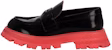 (W) Alexander McQueen Wander Loafer 'Hitam Merah Jambu' 685690-WHZ8N-1487