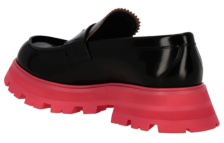 Shop (W) Alexander McQueen Wander Mocasín 'Negro Rosa' 685690-WHZ8N-1487